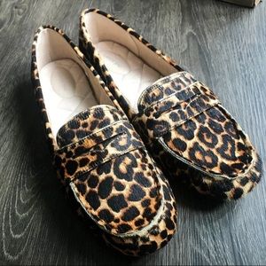 SOLD Lands End Genuine Calf Hair Leopard Shoe